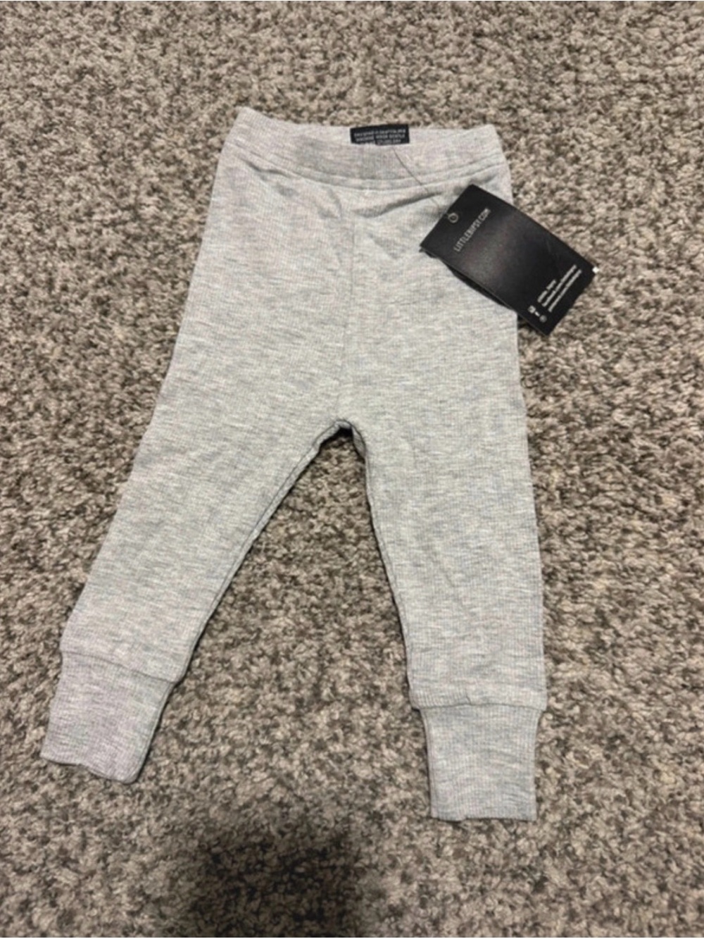 Little Bipsy Gray Ribbed Leggings -
